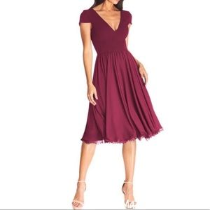 Dress the Population Corey Dress dark magenta - S